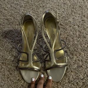 Gold Antonio Melani Heels- MAKE OFFERS
